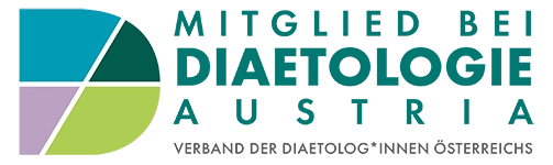 Mitgliedslogo Diätologinnen Österreich – „Mitglied Verband der Diaetologinnen Österreichs“